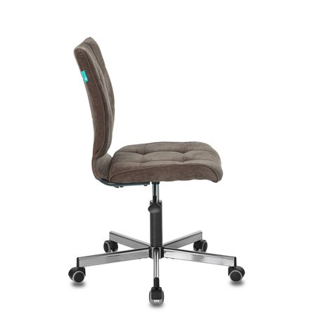 Бюрократ CH-330M/LT-10 без подлокотников темно-коричневый обивка велюр крестовина металл