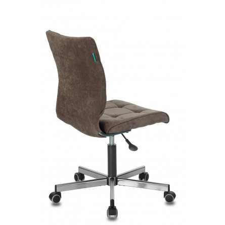 Бюрократ CH-330M/LT-10 без подлокотников темно-коричневый обивка велюр крестовина металл