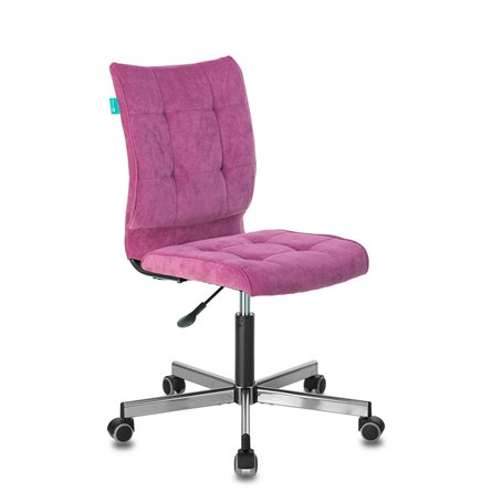 Бюрократ CH-330M/LT-15 без подлокотников малиновый обивка велюр крестовина металл