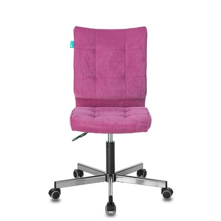 Бюрократ CH-330M/LT-15 без подлокотников малиновый обивка велюр крестовина металл