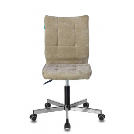 Бюрократ CH-330M/LT-21 без подлокотников песочный обивка велюр крестовина металл