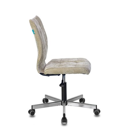 Бюрократ CH-330M/LT-21 без подлокотников песочный обивка велюр крестовина металл