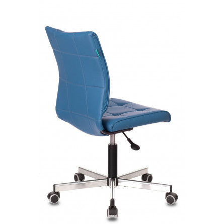 Бюрократ CH-330M/OR-03 без подлокотников синий обивка экокожа крестовина металл