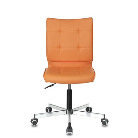 Бюрократ CH-330M/OR-20 без подлокотников оранжевый сиденье обивка экокожа крестовина мет