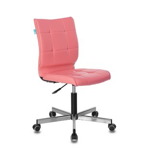 Бюрократ CH-330M/PINK без подлокотников розовый Lincoln 205 обивка экокожа крестовина ме