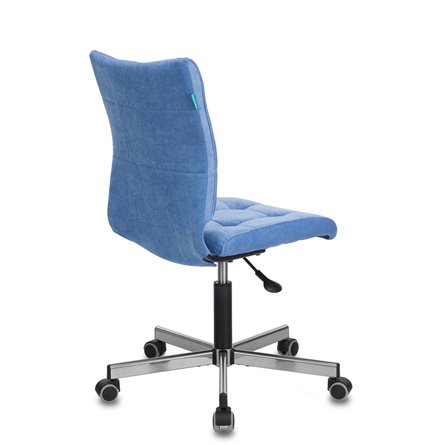 Бюрократ CH-330M/VELV86 голубой Velvet 86 крестовина металл