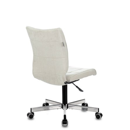 Бюрократ CH-330M/VELV20 без подлокотников молочный Velvet 20 крестовина металл