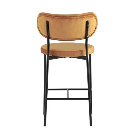 Барбара велюр терракотовый ножки из металла черные