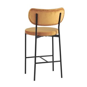 Барбара велюр терракотовый ножки из металла черные