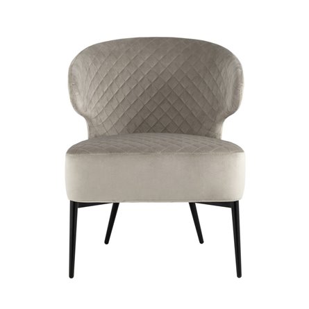 Кэрри с ящиком велюр коричневый с декоративным золотым ободком