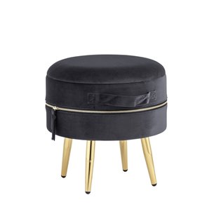 Пуф Тильда велюр антрацит