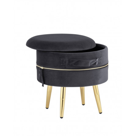 Пуф Тильда велюр антрацит