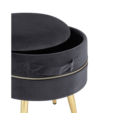 Пуф Тильда велюр антрацит