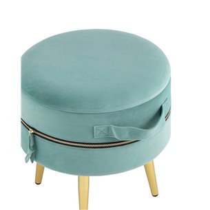 Пуф Тильда велюр мятный