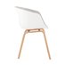Eames Soft бежевый обеденный сиденье экокожа ножки из массива бука
