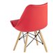 Eames Soft красный обеденный сиденье экокожа ножки из массива бука Eames Soft красный обеденный сиденье экокожа ножки из массива бука