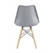 Eames Soft серый обеденный сиденье экокожа ножки из массива бука
