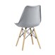 Eames Soft серый обеденный сиденье экокожа ножки из массива бука