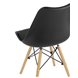 Eames Soft черный обеденный сиденье экокожа ножки из массива бука Eames Soft черный обеденный сиденье экокожа ножки из массива бука