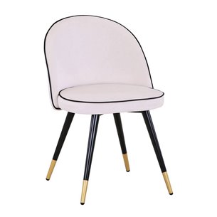 Gabi LUX велюр бежевый ножки из металла с золотым декором