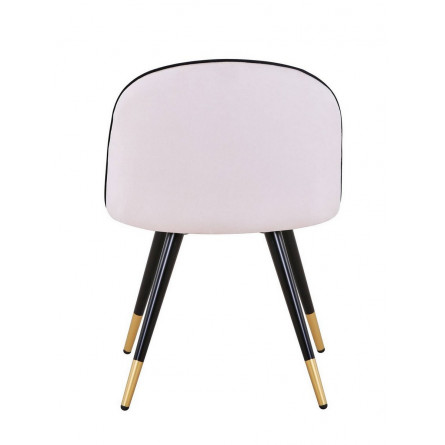 Gabi LUX велюр бежевый ножки из металла с золотым декором