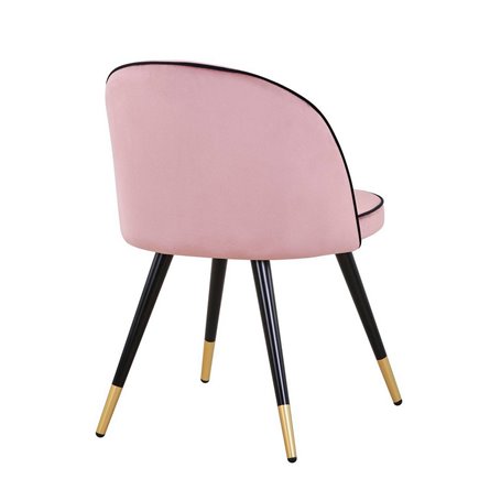 Gabi LUX велюр розовый ножки из металла с золотым декором