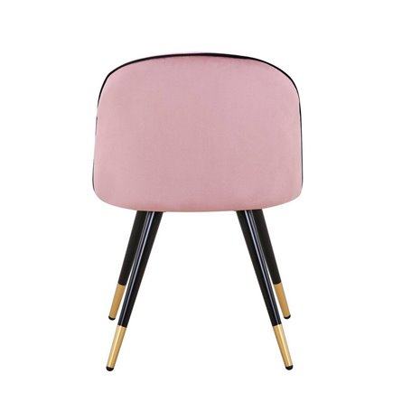 Gabi LUX велюр розовый ножки из металла с золотым декором