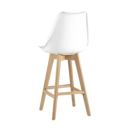 FRANKFURT белый сиденье экокожа ножки из массива бука