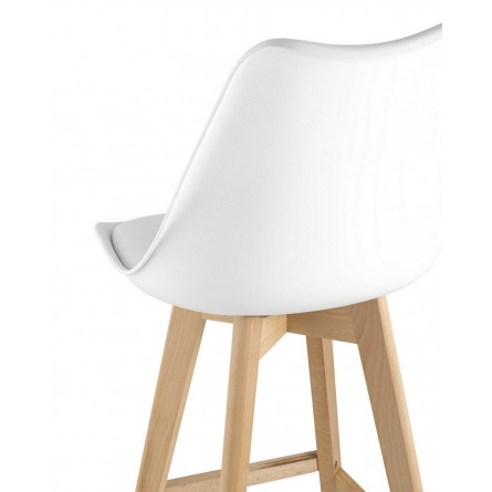 FRANKFURT белый сиденье экокожа ножки из массива бука