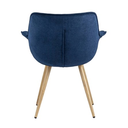 Джулиан NEW синий обивка шенилл ножки из металла с принтом под дерево