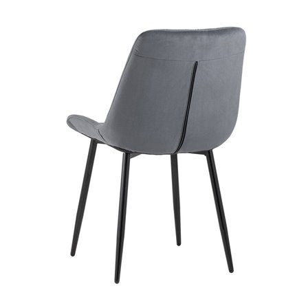 Флекс велюр тёмно-серый ножки металл