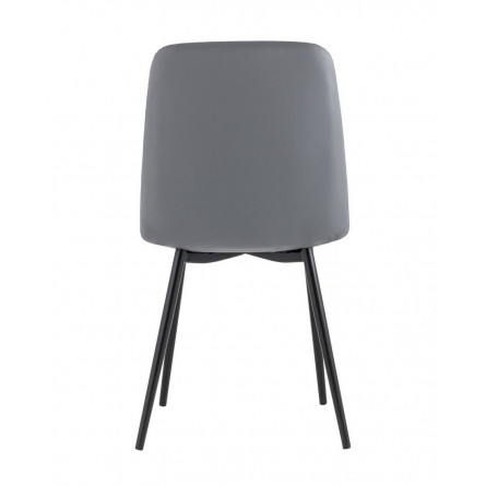 для кухни Oliver экокожа серый ножки металл черные