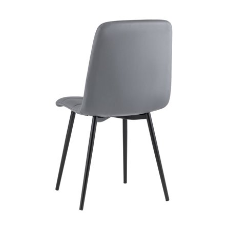 для кухни Oliver экокожа серый ножки металл черные