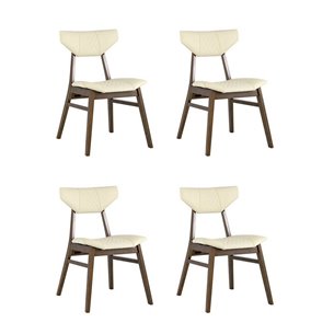 TOR кремовый обивка из экокожи ножки из массива гевеи