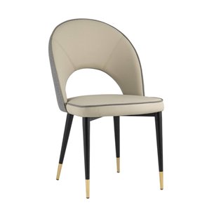 Сохо экокожа серый обеденный ножки металл черный