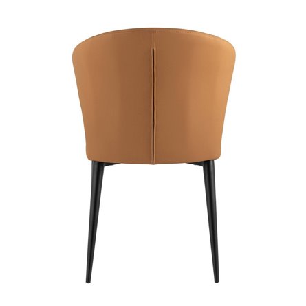 Энигма экокожа охра обеденный ножки металл черный