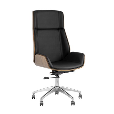 TopChairs Crown черное для руководителя механизм качания крестовина металл