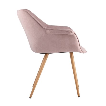 Джулиан NEW розовый обивка плотная ткань, металлические ножки