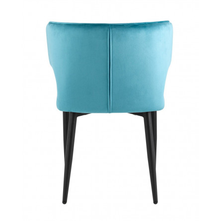 Матео велюр темно-бирюзовый обеденный ножки металл черный