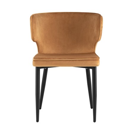 Матео велюр терракотовый ножки металл черный