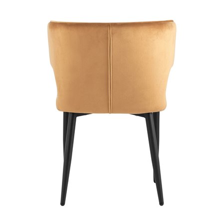 Матео велюр терракотовый ножки металл черный