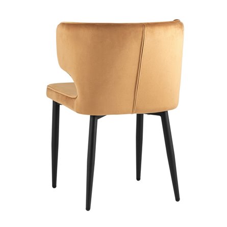 Матео велюр терракотовый ножки металл черный