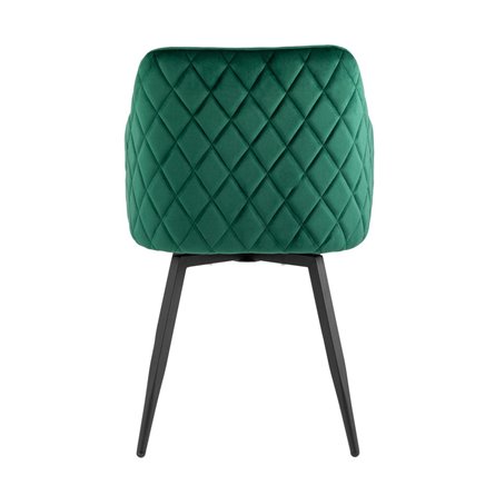 Ника вращающийся велюр изумрудный обеденный ножки металл черный