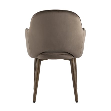 Венера Хани велюр коричневый обеденный ножки под темное дерево