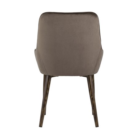 Диана велюр коричневый ножки металл под дерево