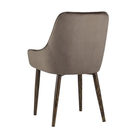 Диана велюр коричневый ножки металл под дерево