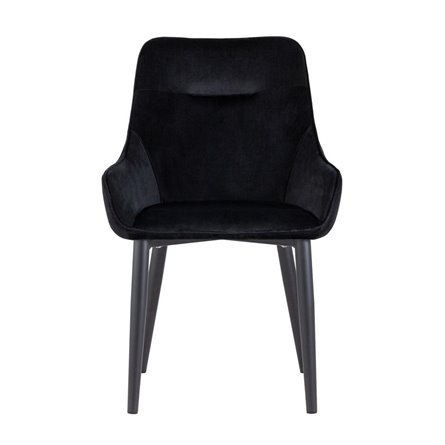 Диана велюр черный ножки металл черный