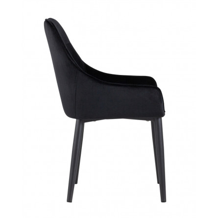 Диана велюр черный ножки металл черный