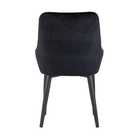 Диана велюр черный ножки металл черный