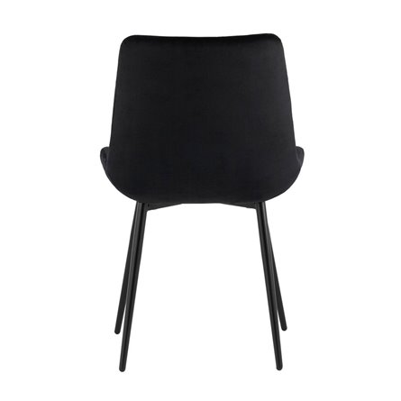 Остин велюр черный обеденный ножки металл черный